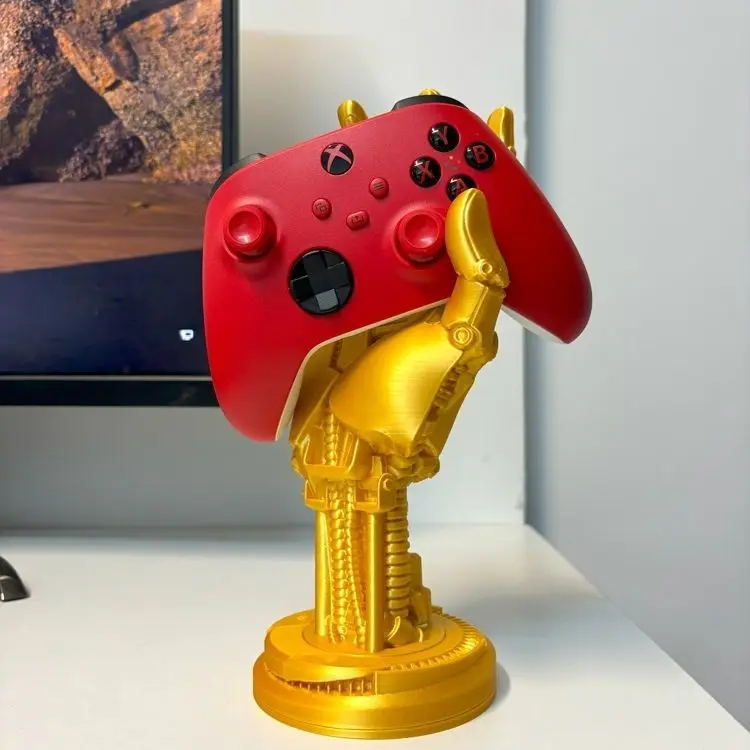 Robotic Hand Statue Game Controller Stand Support Holder For Ps5s Xboxs Series Creative Joystick Rack Decor Figurine Kid Gift