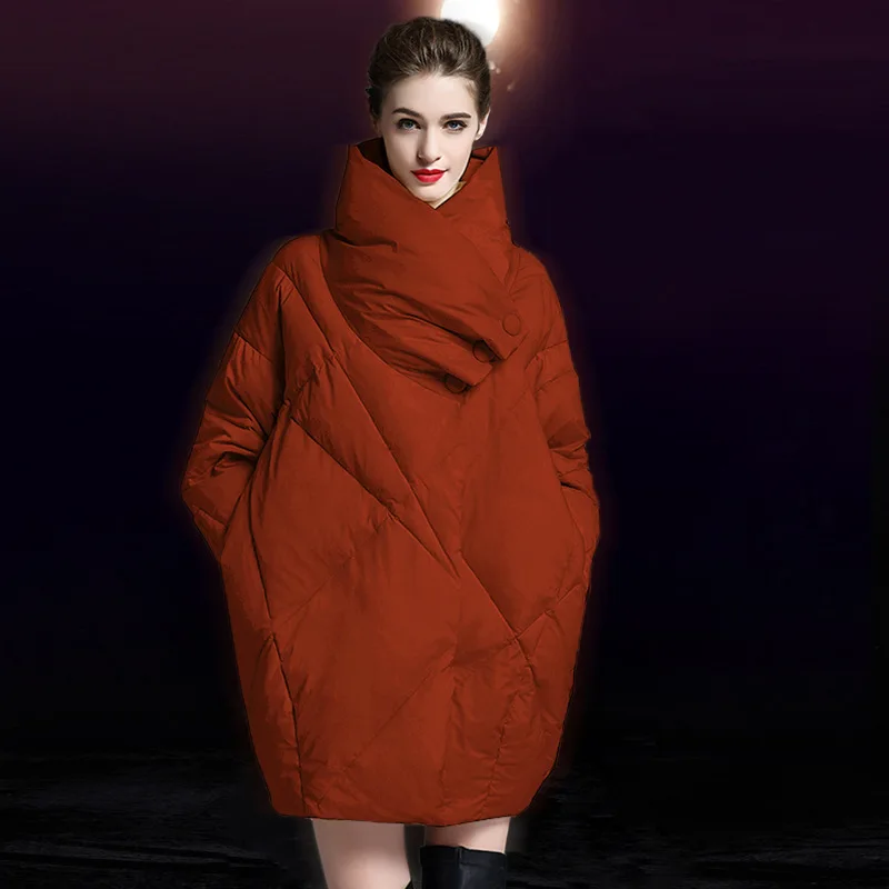 Damskie długa kurtka puchowa na zimę 2023 odzież damska ciepłe luksusowe płaszcze wyściółka odzież wierzchnia damska lekka ocieplane ubrania