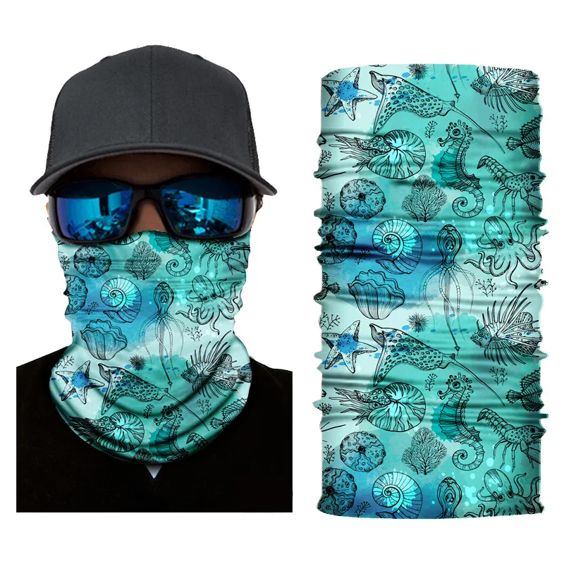 Outdoor Running Hijab Cycling Bandana Shemagh Bandanas Neck Warmer Riding Face Shield Sports Mask Tubular Motorcycle Skull Scarf