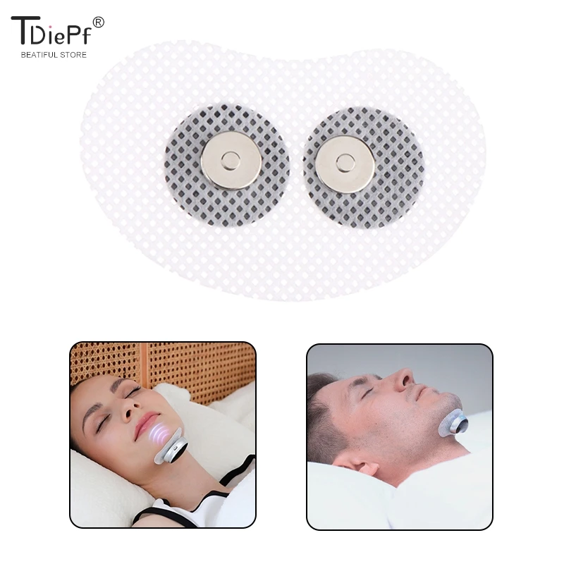 1Pcs Pad Magnetic Snap Gel Electrodes Pad For Smart Anti Sleep Stop Snoring Device For Chin Throat Snore Reducing Aids Sticker