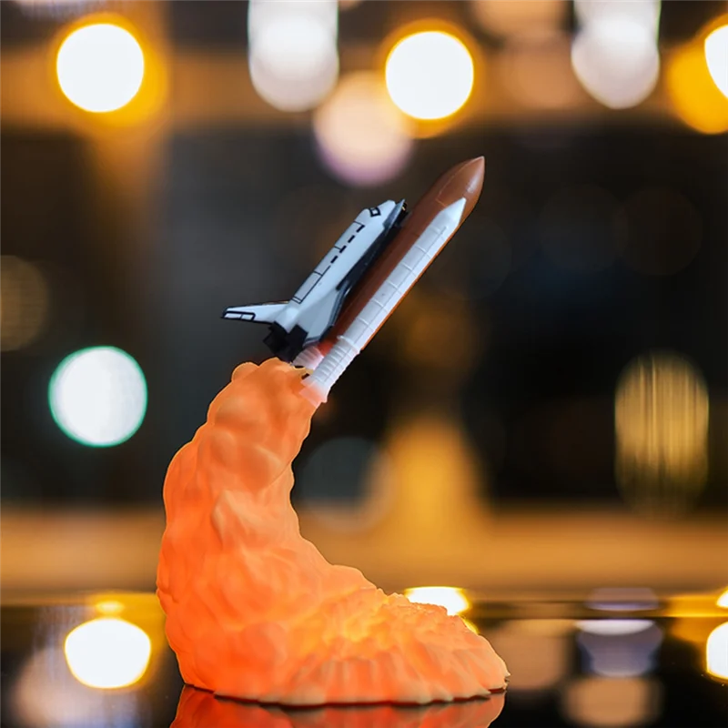 

AS94-3D печатный космический корабль настольная лампа прикроватная лампа светодиодный ночник Рождественский подарок для любителей авиации