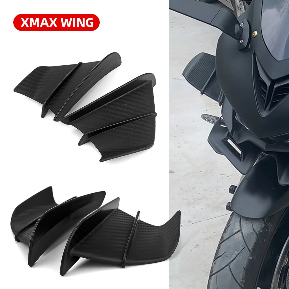 Dla Yamaha XMAX 125 250 300 400 motocyklowy spojler dociskowy Aero Winglets 3D zestaw skrzydeł wiatrowych uniwersalny