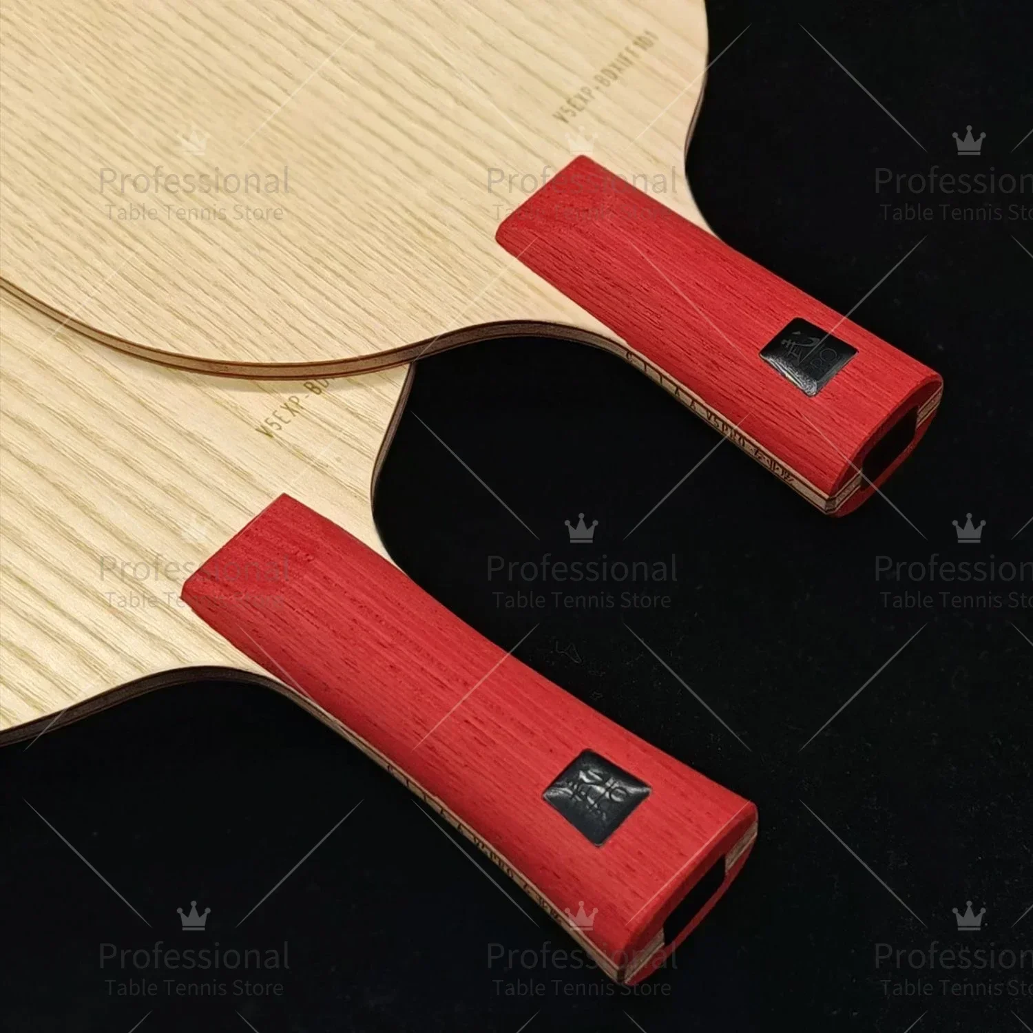 Sanwei-黒い卓球の刃v5pro,7層の純木,ピンポンの刃,ループドライブによる攻撃