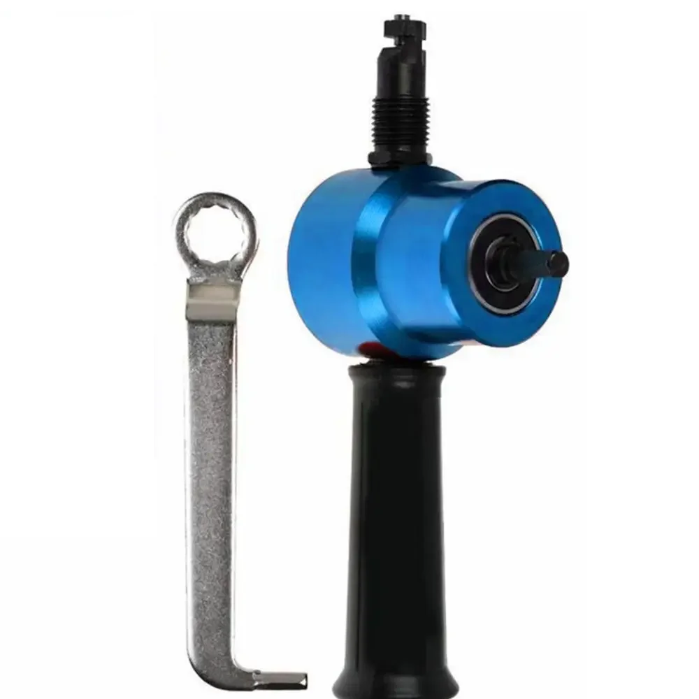 

Double Headed 360 Degree Rotary Double Head Nibbler Free Cutting Deburring Tools Adjustable Metal Sheet Cutter