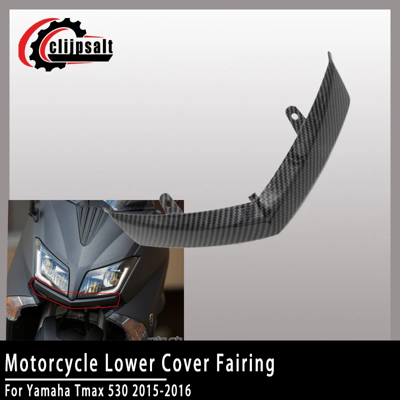 

For Yamaha Tmax 530 2015 2016 Motorcycle Carbon Fiber Appearance Lower Air Intake Panel Lower Cover Fairing Accessories ABS