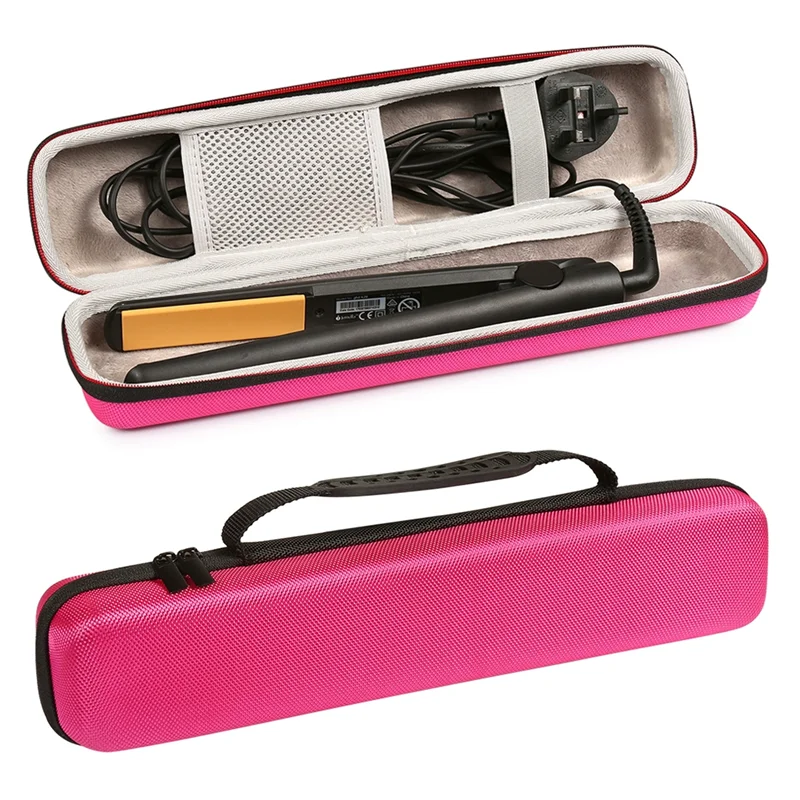 Portable EVA Hair Straightener Storage Bag Curling Iron Storage Container EVA Hair Straightener Protective Travel Carrying Case