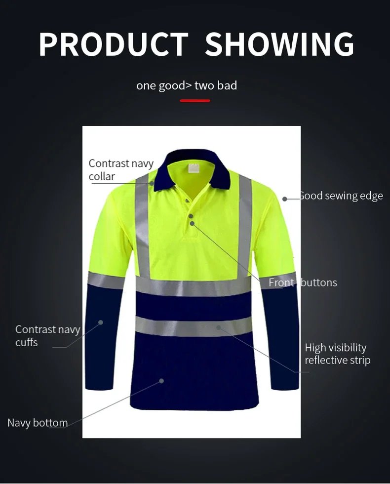 Custom LOGO Safety Reflective T-shirt High Visibility Working Shirt with Reflection Tapes Road Traffic Construction Security Top