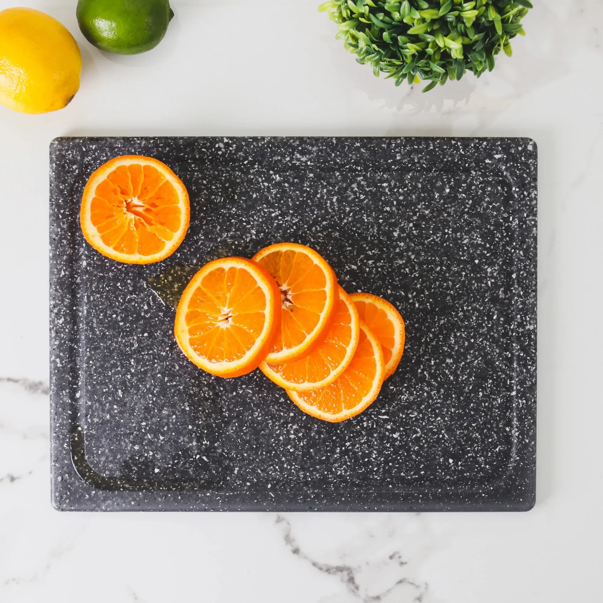

10 x 13 Poly Granite Cutting Board in Heavy Granite Finish