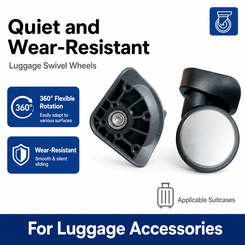 Universal Luggage Wheels For American Tourister BL-108 360° Swivel Caster Bracket Wear-Resistant Smooth Rolling Noise Reduction