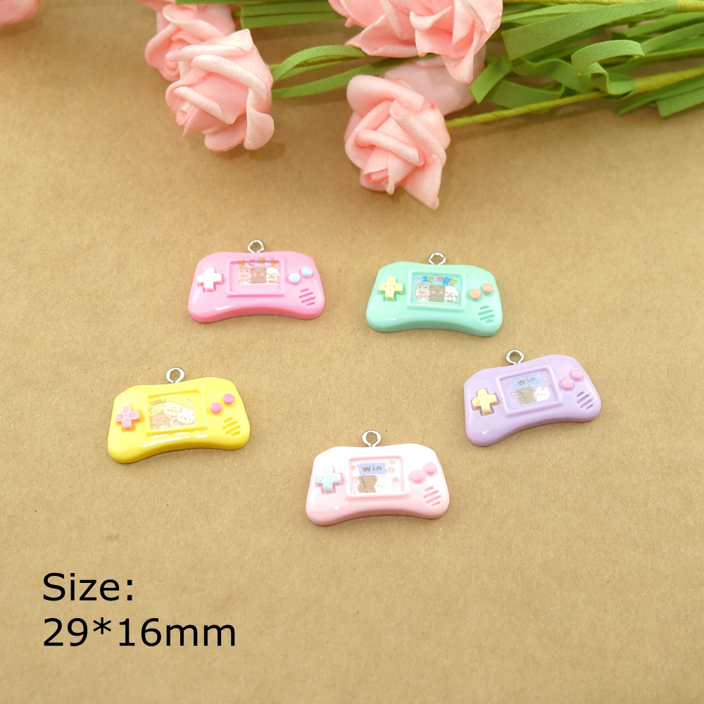 Cute Game Controller Charms Resin Flat Back Cabochon Bracelets Necklace Earrings Making Accessories DIY Jewelry Pendants