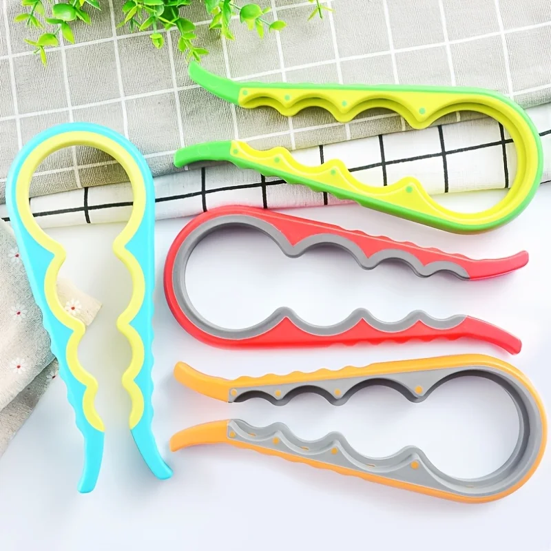 Multifunctional Bottle Opener Jar Opener Anti-slip Handle Labor Saving for Seniors Weak Hands Arthritis Kitchen Tool Father's Day Mother's Day Gift