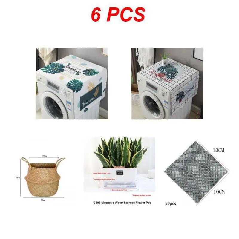 

Washing Machine General Fashion All-match Simple Cover Towel Home Furnishing Cotton And Linen Durable Portable Kitchen Geometry