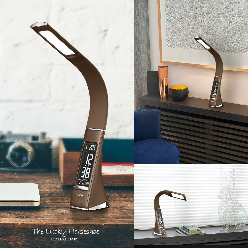 Touch Control 5w Augenpflege Büro Studie Schlafzimmer Neben Tischlampe Moderne Leder Led Licht Desktop Drei Klasse Helligkeit