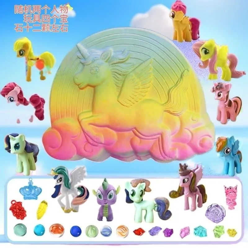 

Фигурка My Little Pony Twilight Sparkle Apple Jack Rainbow Dash Rarity Hand Dug Копание сокровищ для драгоценных камней Игрушка