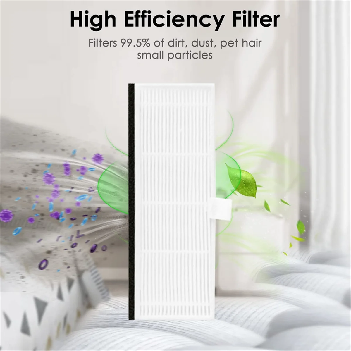 20PCS Hepa Filter for Vactidy T7 T8 Robot Vacuum Replacement Parts Accessories Washable Dust Filter
