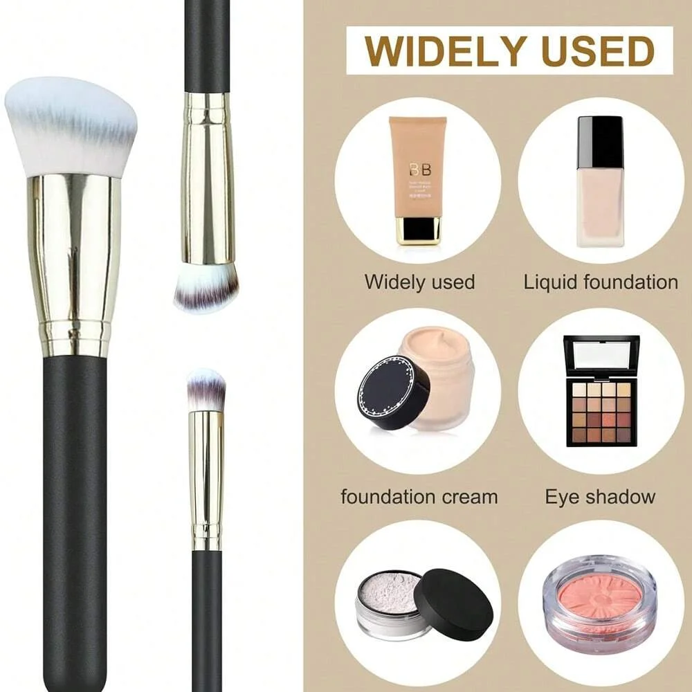 170/270 Face Cosmetic Brush Foundation Powder Makeup Brush Flat Top Concealer Powder Female Make Up Brushes Black Beauty Tool