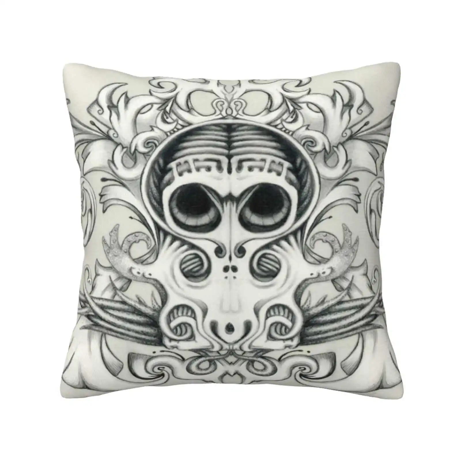 Sugar Squid Fashion Sofa Throw Pillow Cover Pillowcase Cthulhu Pencil Skull Squid