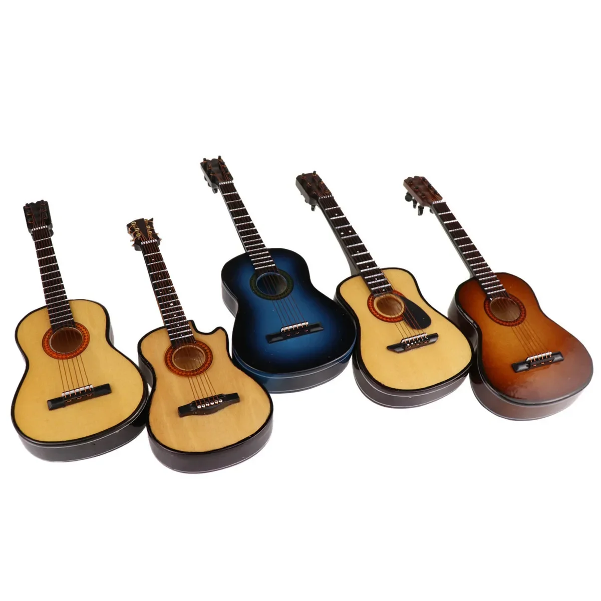 Mini Instrument Folk Classical Guitar Model Ornament Student Teacher Gift Graduation Birthday Present