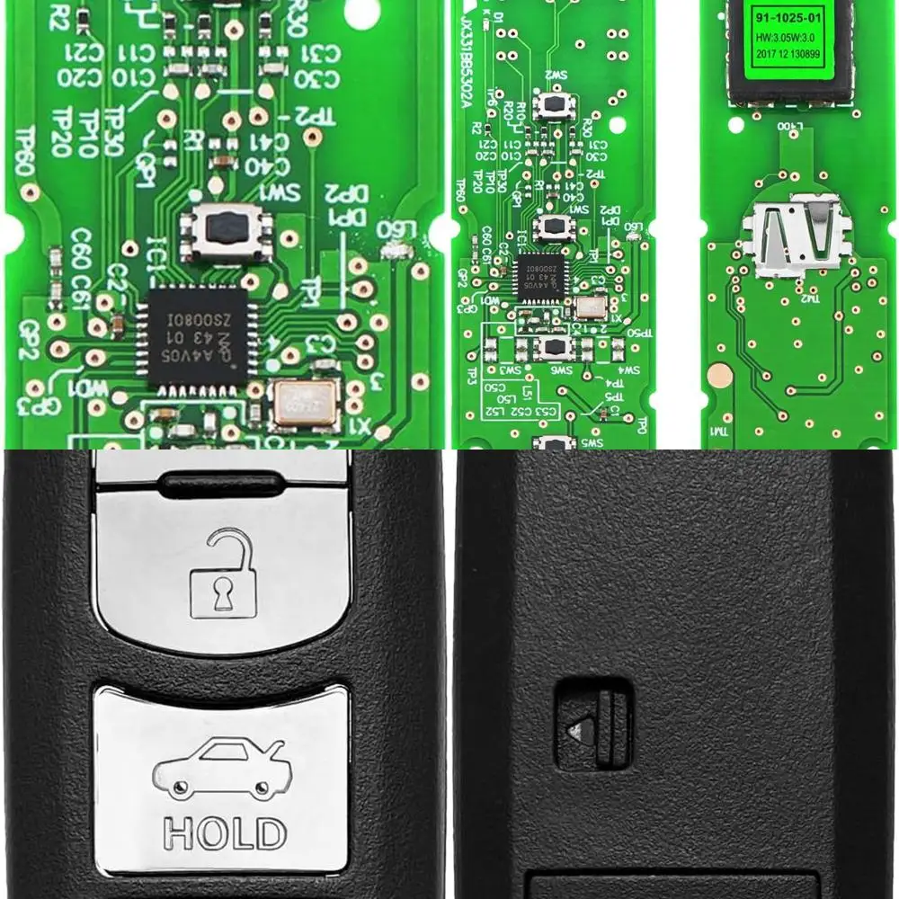 

Replacement for 2017 2018 2019 2020 Toyota Yaris iA Key Fob Remote Control WAZSKE13D01 4 Buttons 315MHz