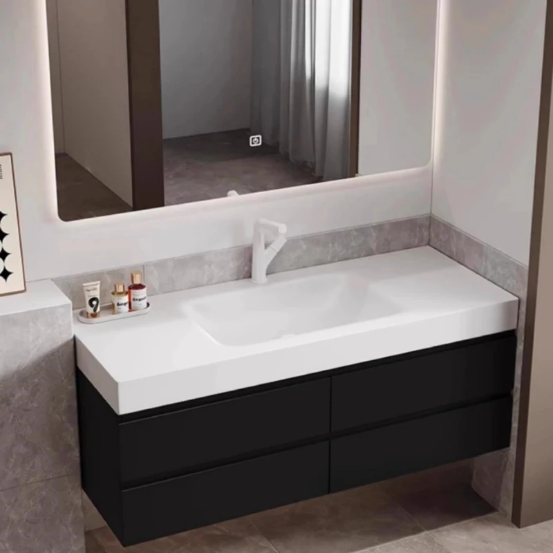 

Multifunction Vanity Bathroom Cabinets Complete Smart Simple Corner Bathroom Wall Mounted ​​Plywood​​ Furniture Gabinetti MHYSG