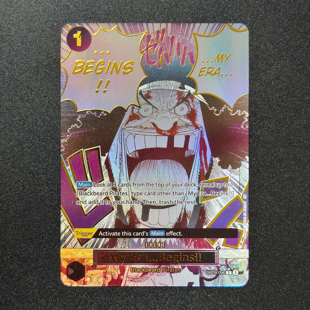 Self Made Proxy One Piece English Alternate Art Cross Guild Gum-Gum Giant My Era Begins! Come On!! We'll Fight You Game Card Toy view 3