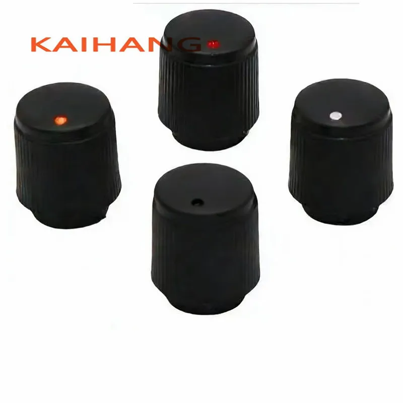 10PCS 11*13.5MM Plastic stripe Knob Cap Potentiometer Encoder Knob cap Amplifier volume Knob cap Flower Shaped Inner Hole 6mm