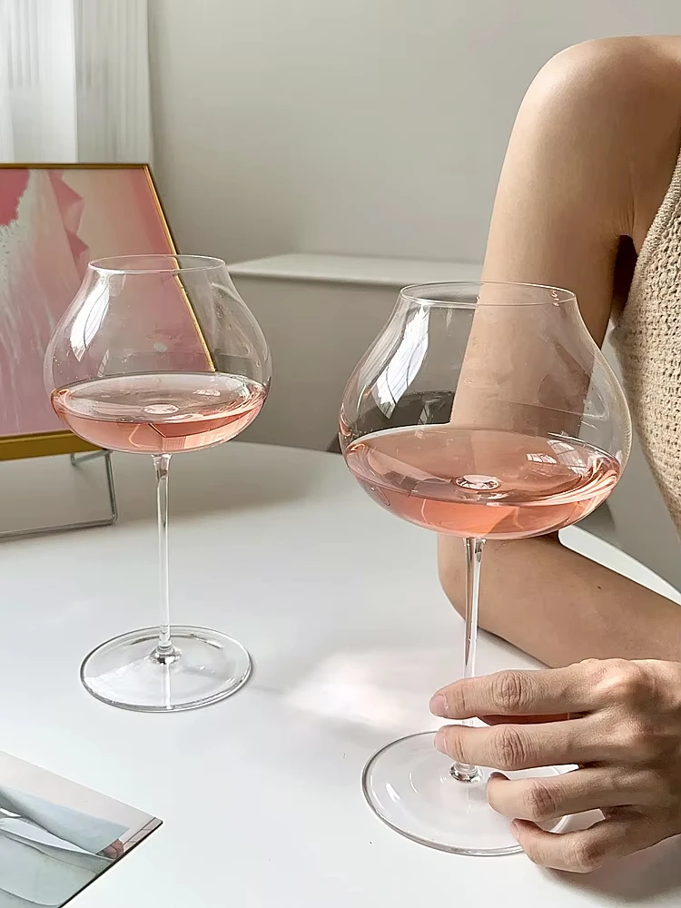 680ml Large Capacity Red Wine Cup Ultra-thin Sensory Crystal Glass Cup The Same Burgundy Cup Thin Goblet