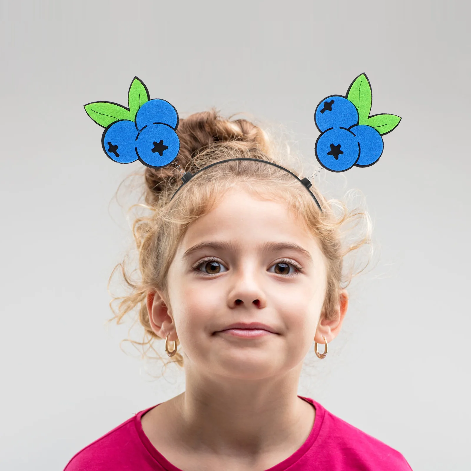

Adorable Blueberry Headband Unique Fruit Pattern Photo Shoots Childrens Events Summer Party Christmas Accessory
