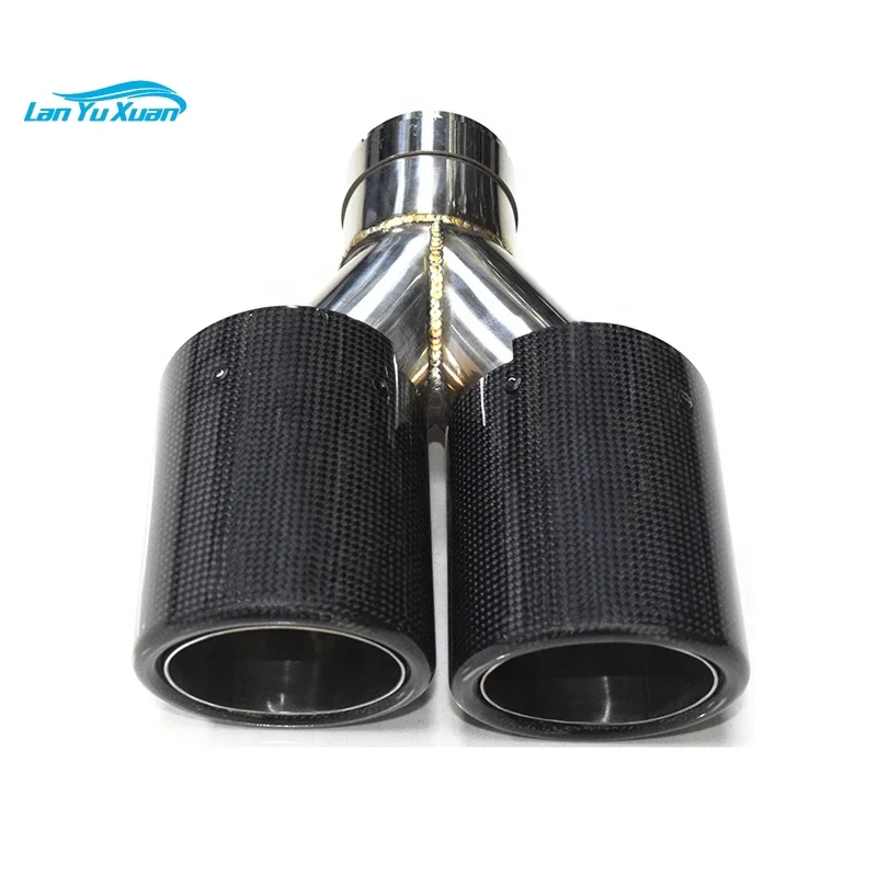 

SYPES Customized interface size color carbon fiber Y type bright surface exhaust system exhaust pipe muffler tail pipe joint