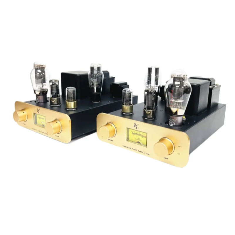 Hong Kong New Eight-tube Split 300B Gallbladder Kit Fever Single-ended Class A Tube Power Amplifier Left and Right Stereo