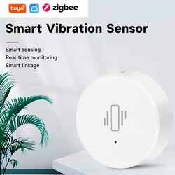 Wholesale Tuya ZigBee Smart Vibration Sensor Real Time Monitoring Door Window Detection Alarm Smart Home Security Protection