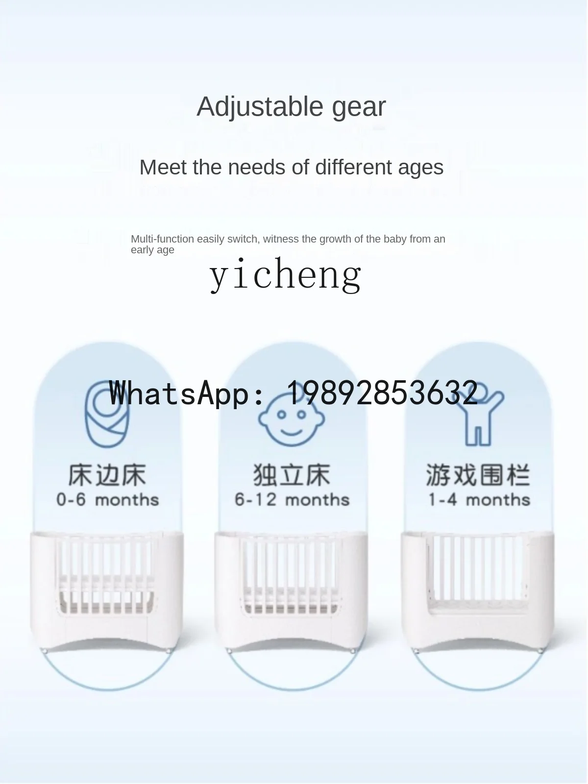 AB Детская кроватка, складная строчка, стол для смены подгузников для новорожденных, большая кровать