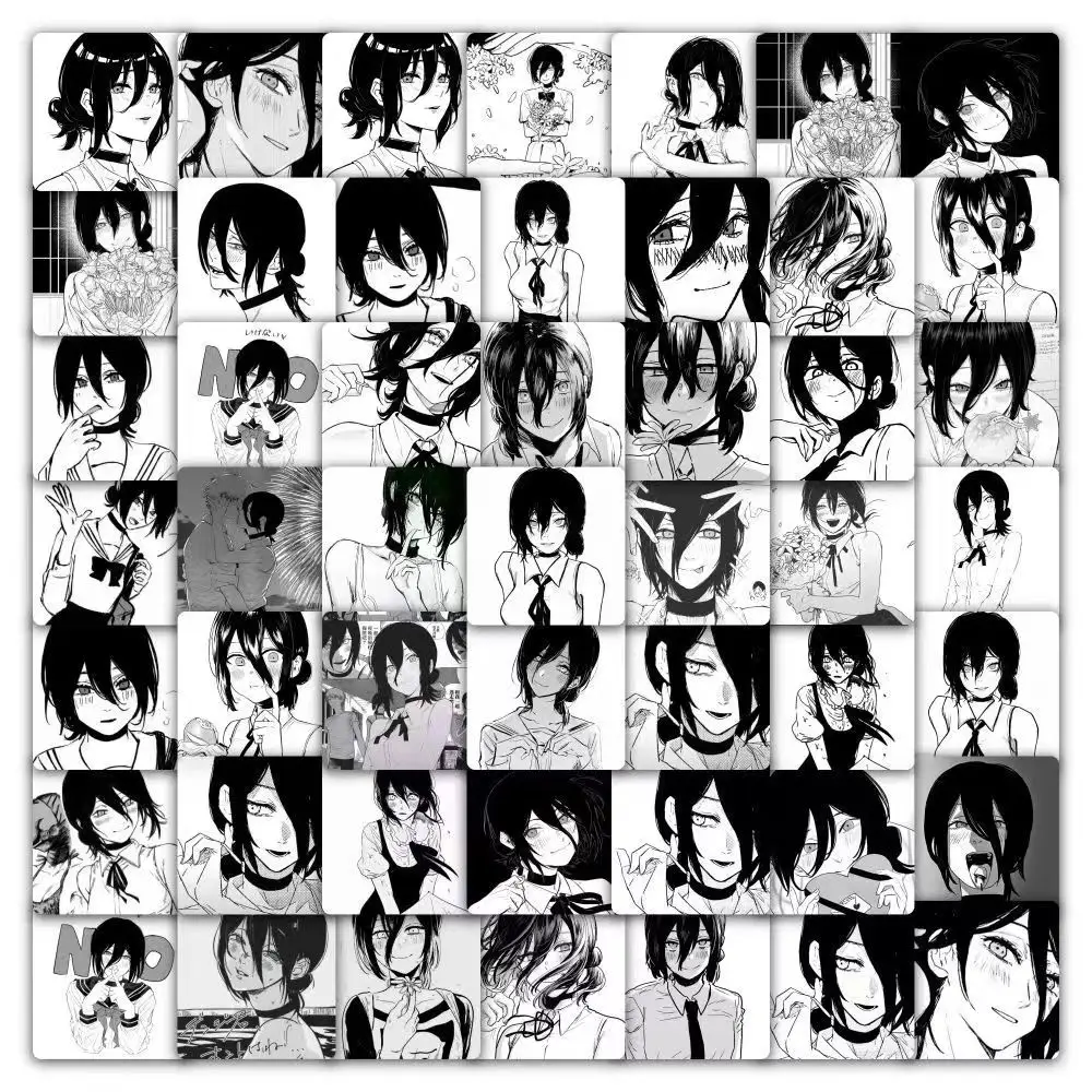 59Pcs Reze Anime Stickers Water Cup Phone Case Computer Skateboard Notebook DIY Self-Adhesive Waterproof Decals