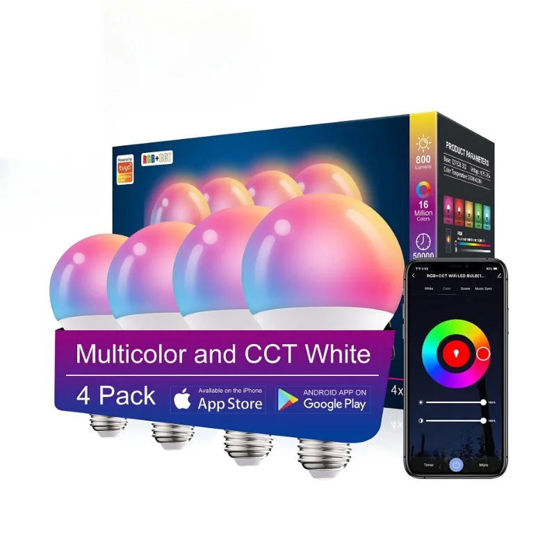 

LED Light Bulbs AC 220V E27 RGB Bombillas LED Lamp IR Remote Control Changeable Colorful RGB White Ampoules Spotlight Led Bulb