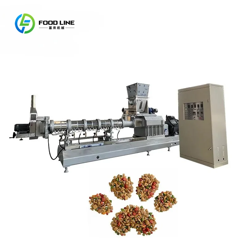 Customized Twin Screw Pet Food Processing Line Wet Dog Food Production Line Multifunctional Pet Extruded Feed Production Line
