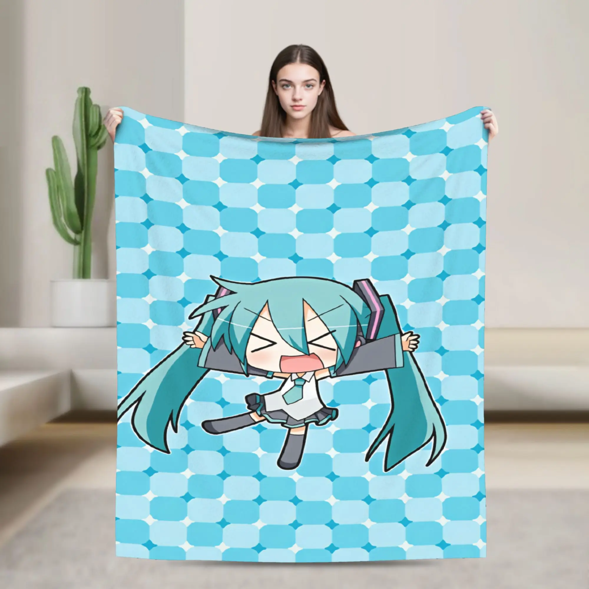 Teto Kasane Blanket  Super Warm Street Trend Plush Throw Blanket For Couch Chair Sofa Bed Decorative Flannel Bedspread Bed Cover