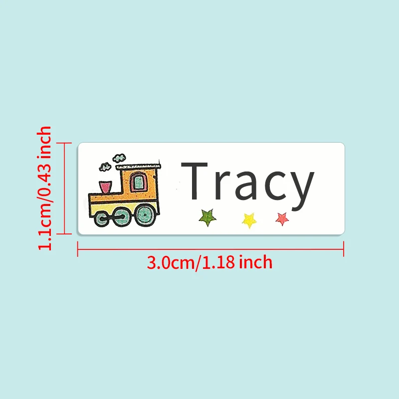 ملصقات اسم قابلة للتخصيص لأدوات الشرب وقرطاسية الأطفال - ملصقات شخصية مقاومة للماء مع لاصق صديق للبيئة #2