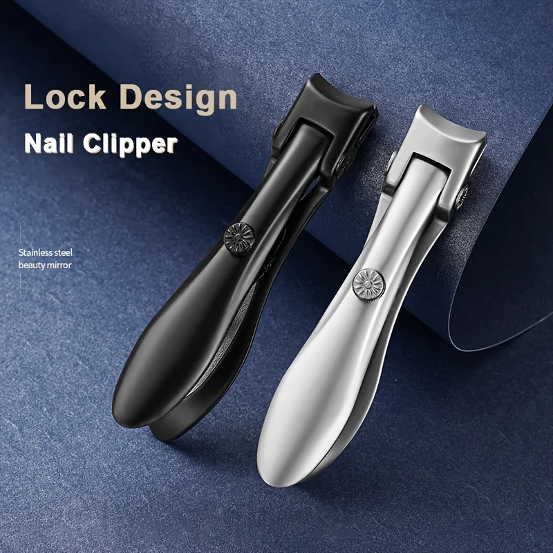 New Large Anti-Splash Nail Clippers Stainless Steel Large Opening Nail Clippers Single of Portable Nail Clippers