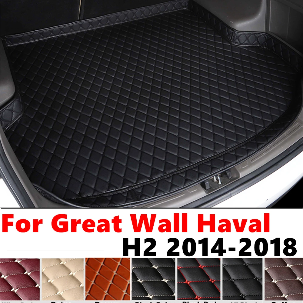 High Side Car trunk mat for Haval H2 2018 2017 2016 15 2014 XPE Rear Cargo Protect Cover Liner Tail Boot Tray luggage Pad Carpet