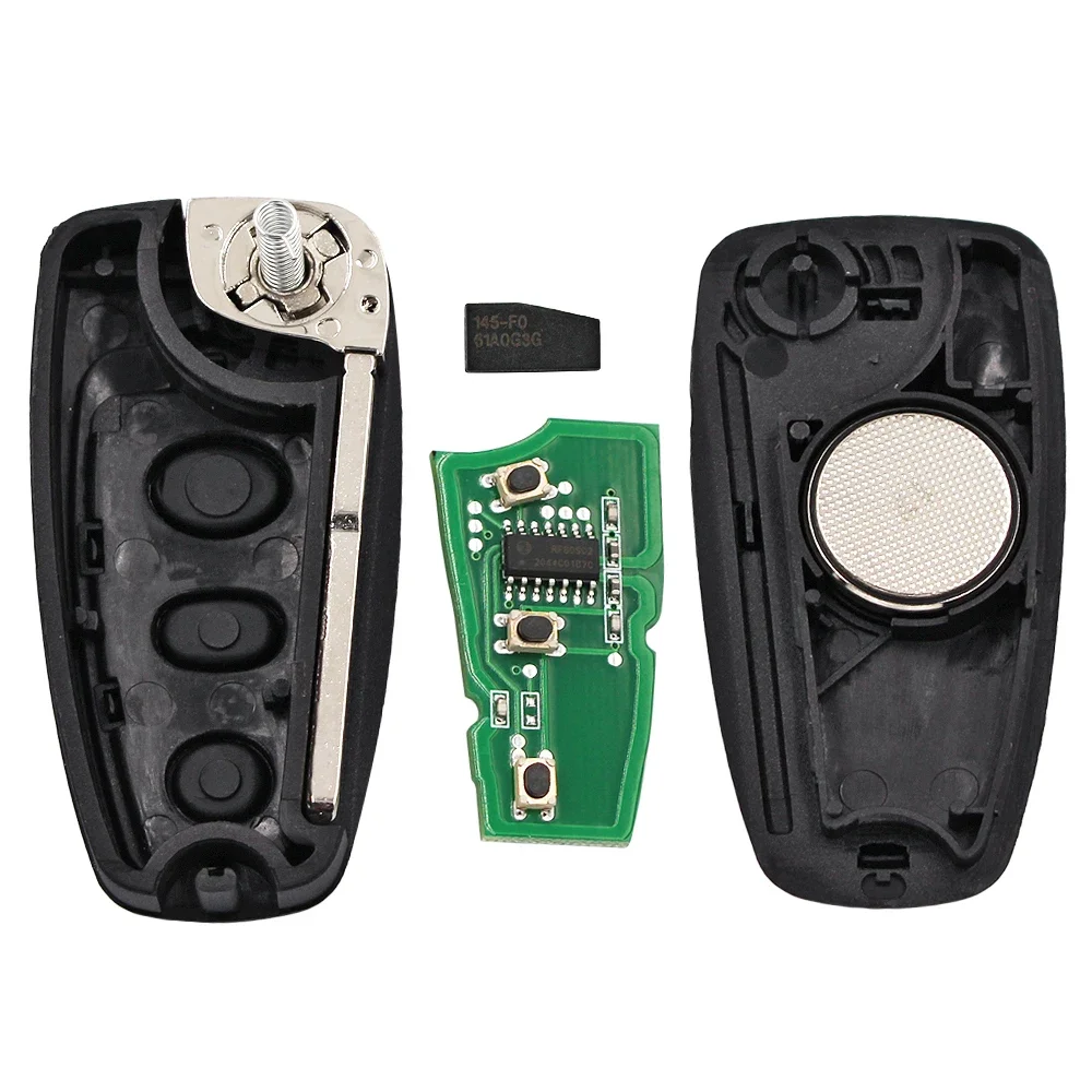 Flip Remote Key 2 Button FSK 434MHz 4D63 Chip for Ford Ranger 2011-2015 for Mazda 3 2008-2012 BT50 2011-2015 5WK50165 5WK50166