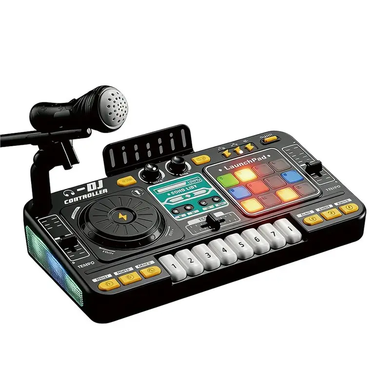 pro-dj-board-electronic-table-kids-dj-mixer-controller-musical-with-led-lights-sound-effects-microphone-piano-gift