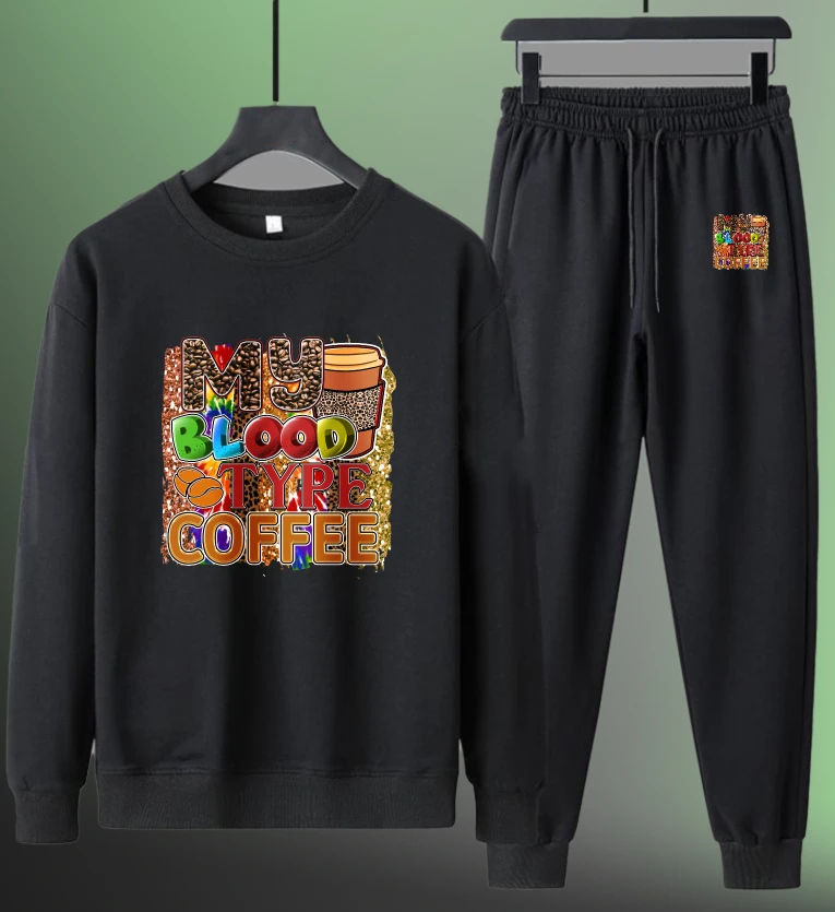

Мужской комплект, мужской спортивный костюм, спортивная мужская спортивная одежда с длинными рукавами, осенняя одежда с принтом Good Coffee, капельная одежда, мужские костюмы