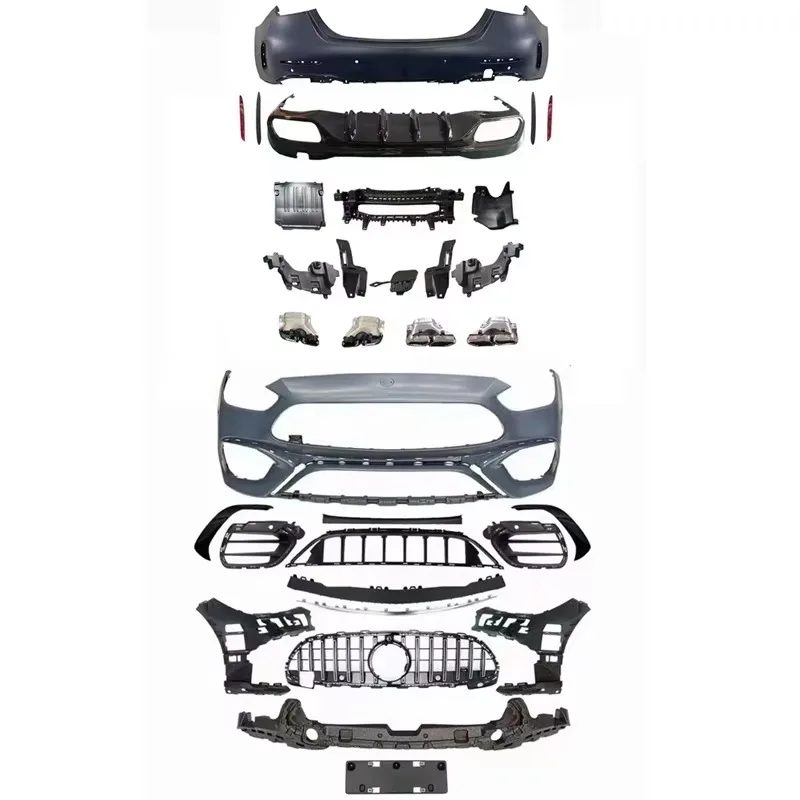 PP Body Kits for C-Class C260L C350 W206 2021 2022 Upgrade C63 Body Kits Bumper Guard