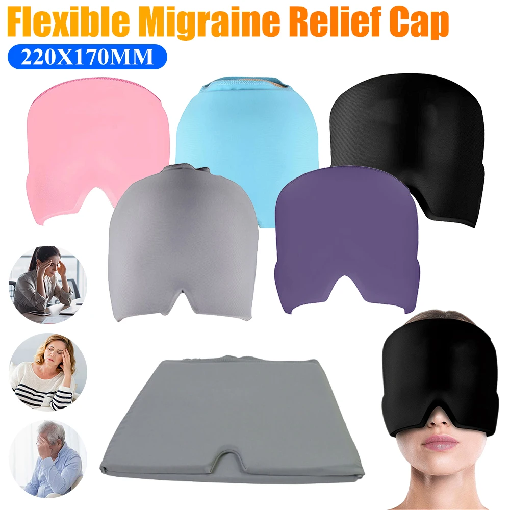 

Migraine Relief Hat Gel Hot Reusable Ice Head Wrap Pack Eye Masks Flexible Cold Therapy Ice Cap For Pressure Relieve Pain 2025