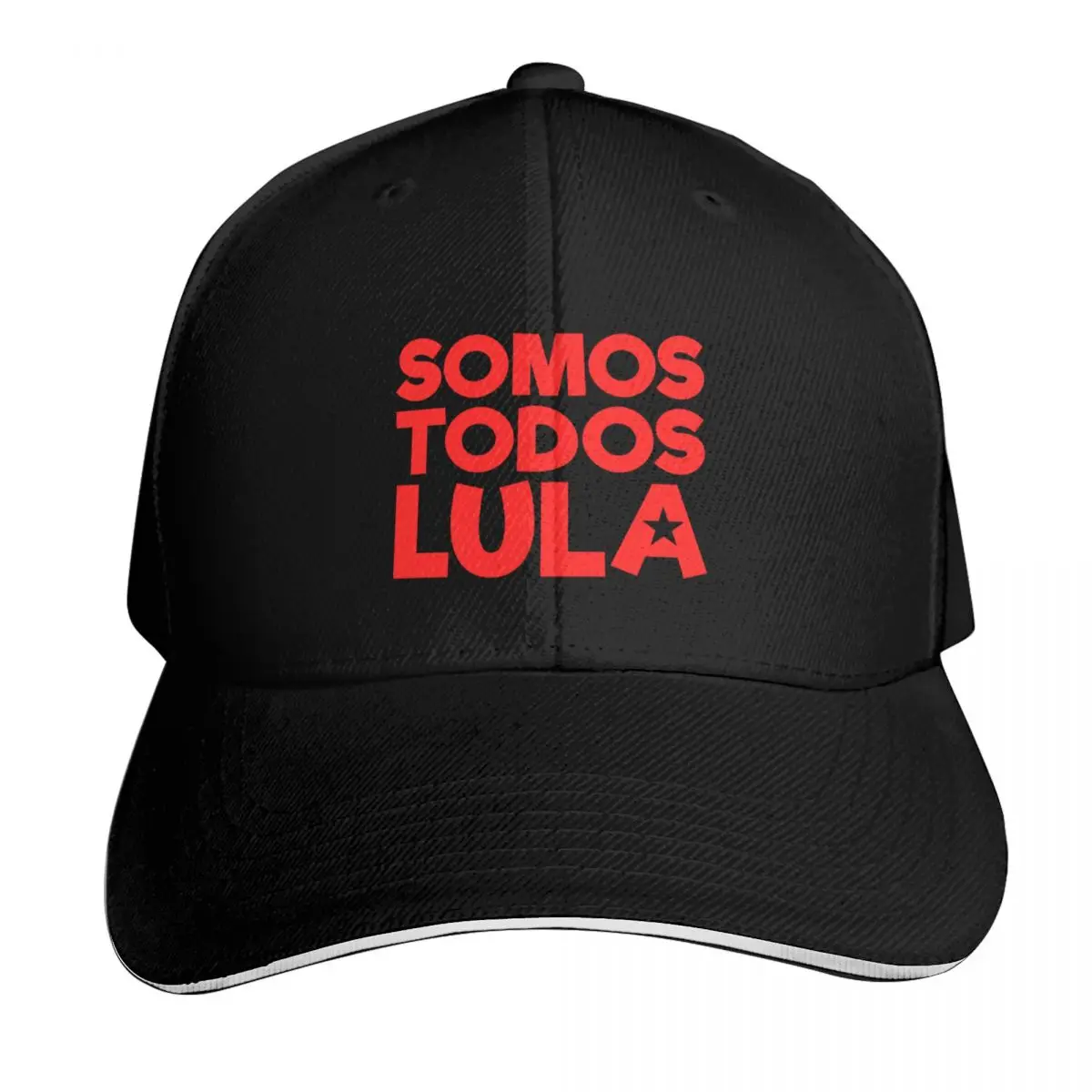 Somos Todos Lula, Lula Presidente 22 Baseball Cap Sun Protection UPF 50+ Breathable Mesh Back Adjustable Buckle Closure