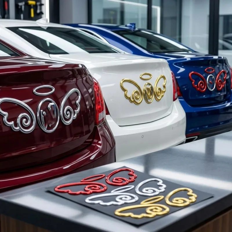 PVC 3D Engelsflügel Auto-Aufkleber Personalisierte Auto-Dekorationen Heckanpassung Zubehör Auto-Fensteraufkleber