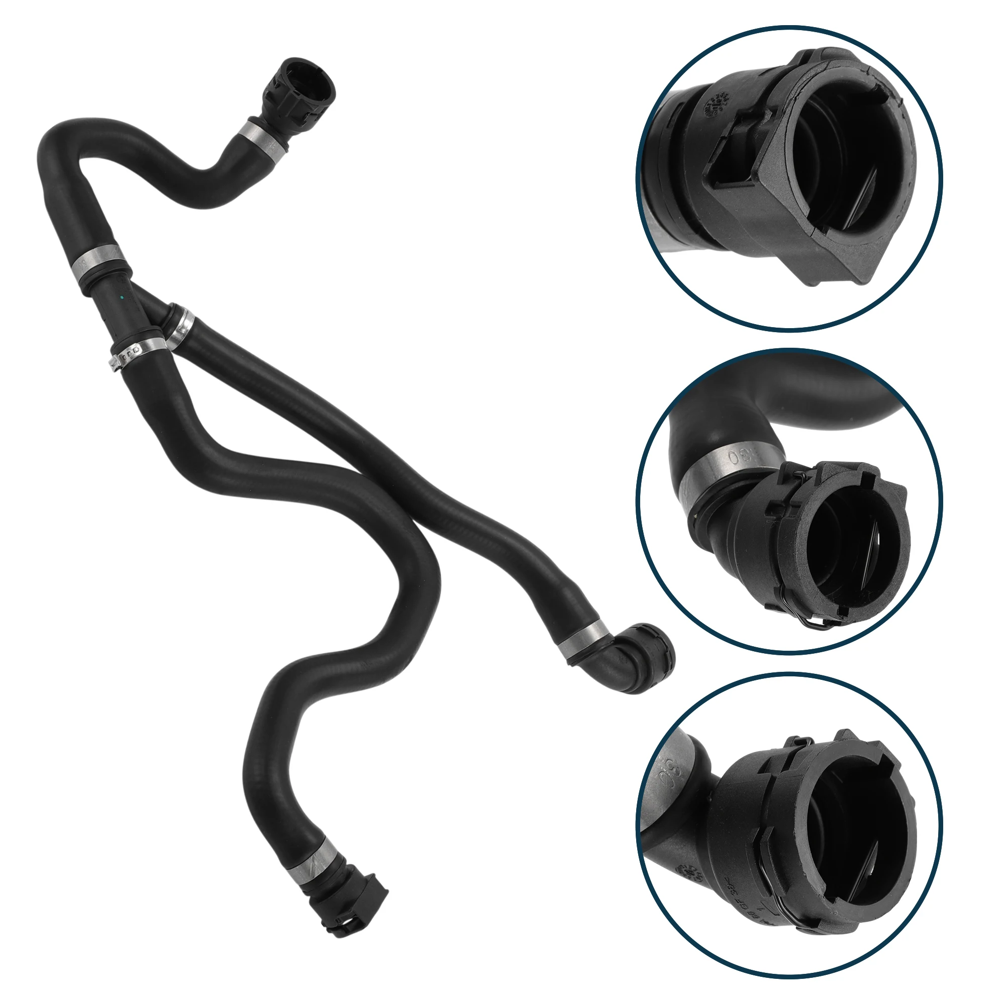 

UXCELL шланг радиатора, шланг нагревателя No 17127609532 для BMW F32 428Xi 2.0L 2014-2017, резиновая трубка охлаждающей жидкости, черная, 1 шт.