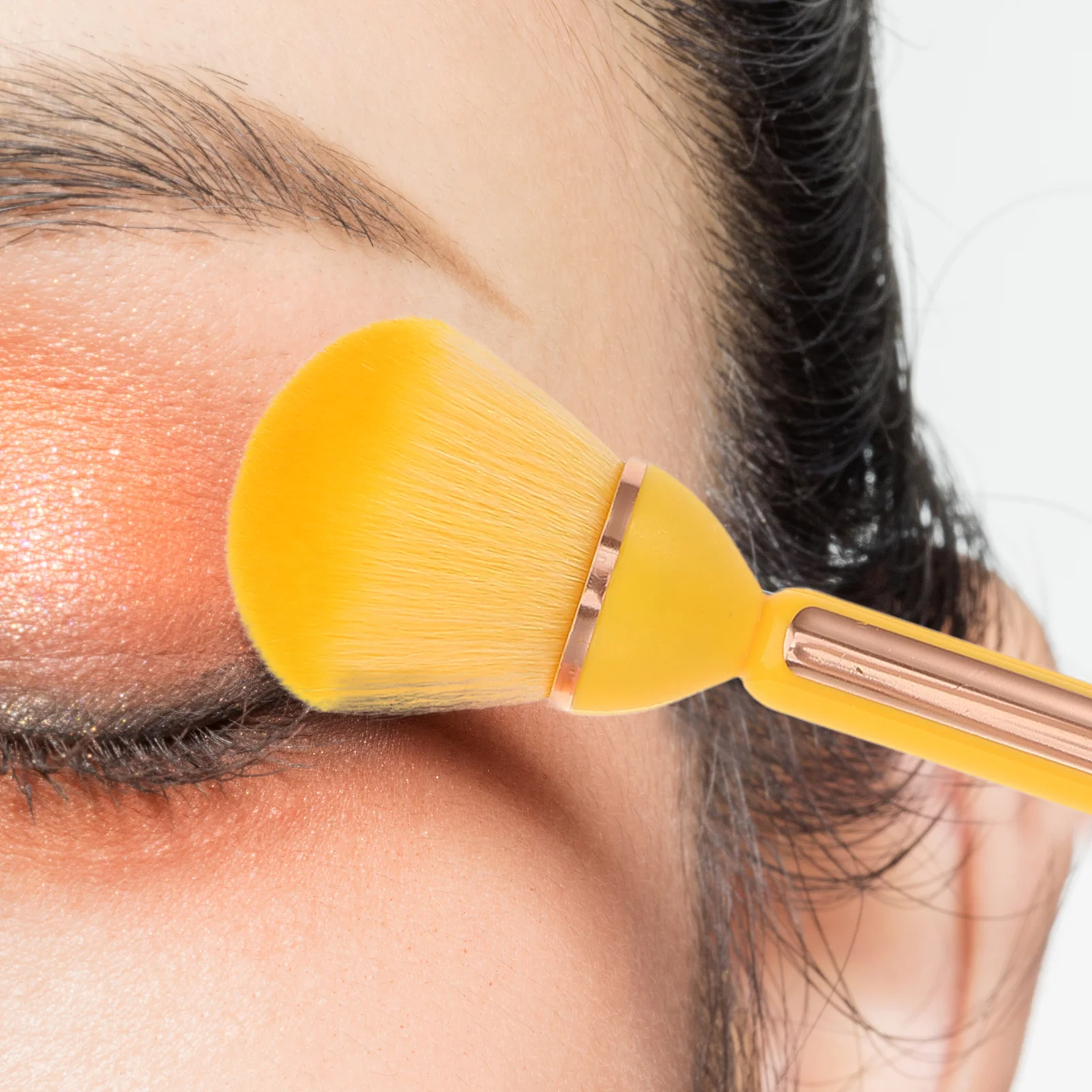 2 قطعة فرشاة البودرة على شكل زهرة للمكياج مقبض طويل الخد أحمر الخدود تمييز مسحوق فضفاض فرشاة الوجه مجموعة المحمولة الاستخدام اليومي #5