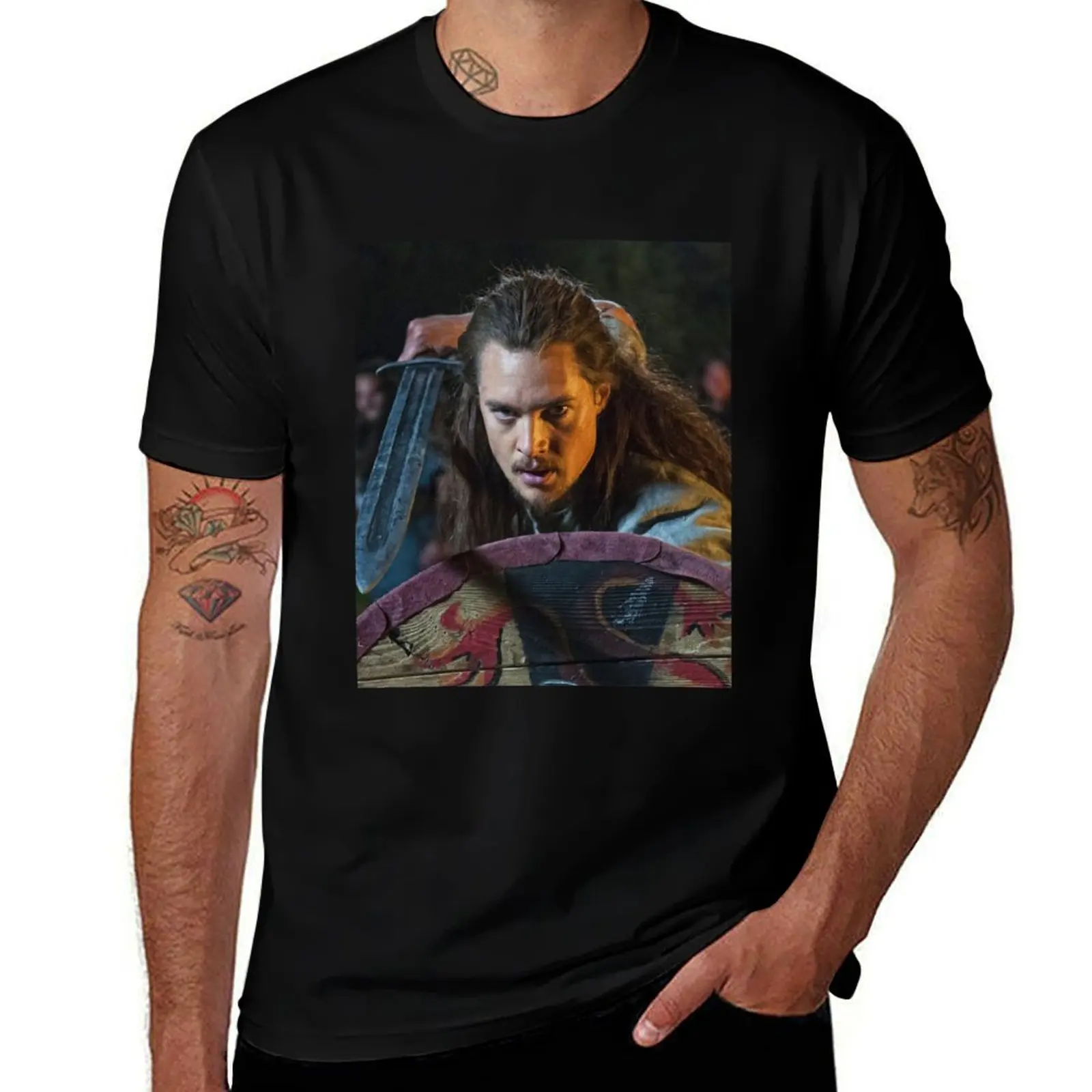 Gift For Men Uhtred Of The Last In Kingdom Gifts For Movie Fans T-Shirt Lightweight Casual Summer T-Shirt