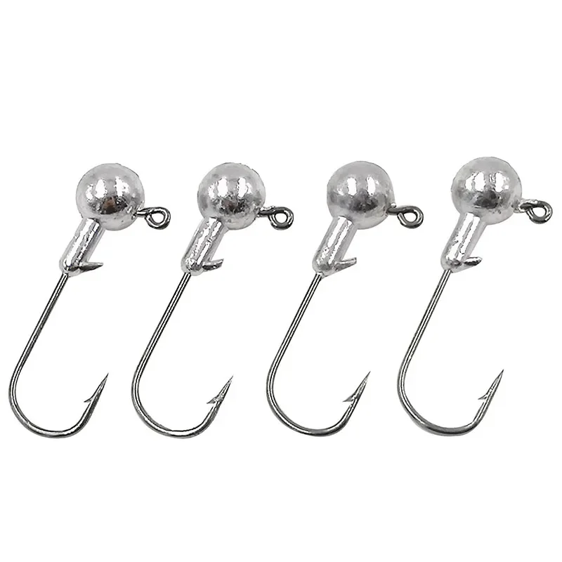 5Pcs/Lot Crank Jig Head Hook 1.5g 2g 3.5g 5g 7g 10g Fishing Hook Lead Jig Lure Hard Baits Soft Worm Fishing Tackle Accessories